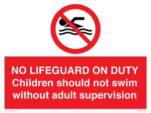 NO LIFEGUARD ON DUTY